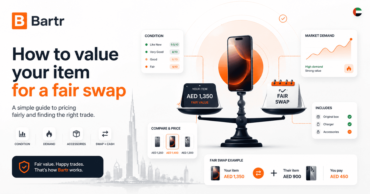 How to value your item for a fair swap