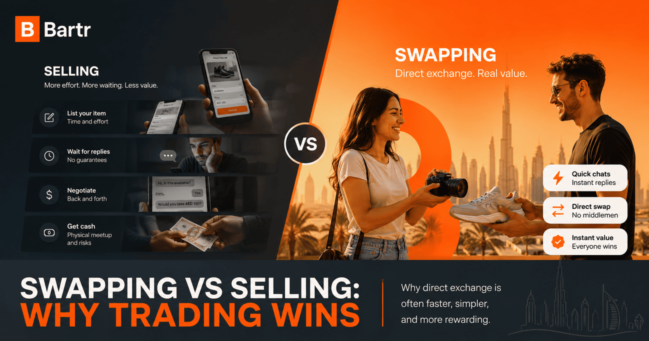 Swapping vs selling: why trading wins for most people in the UAE