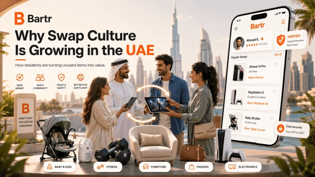 The rise of the UAE swapping market — Bartr barter app