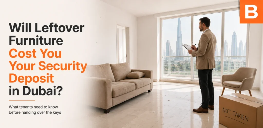 An empty apartment being checked at the end of a tenancy in Dubai.